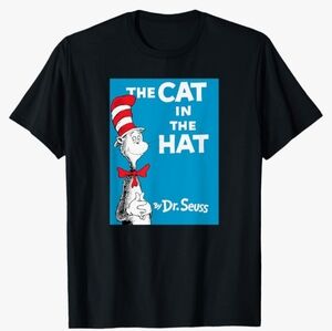 Dr. Seuss The Cat in the Hat Book Cover T-Shirt